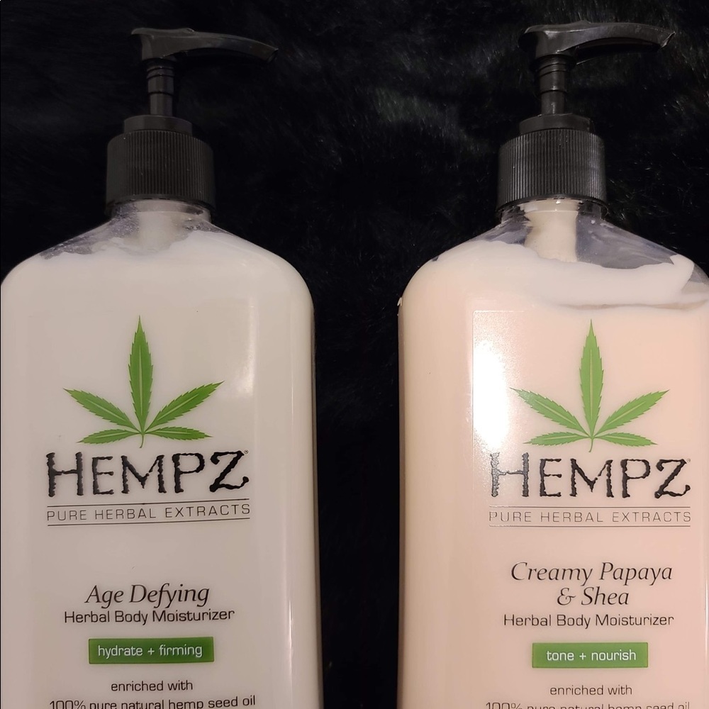 2 full sized herbal moisturizer by Hempz